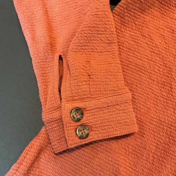 Madewell Textural Knit Shirt-Jacket Weathered Brick Size M - Picture 10 of 14